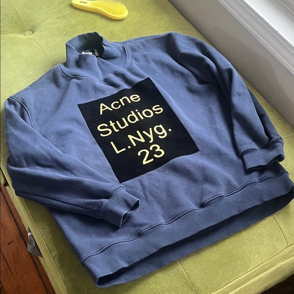 Acne Studios Navy mock neck sweater - Picture 3 of 3